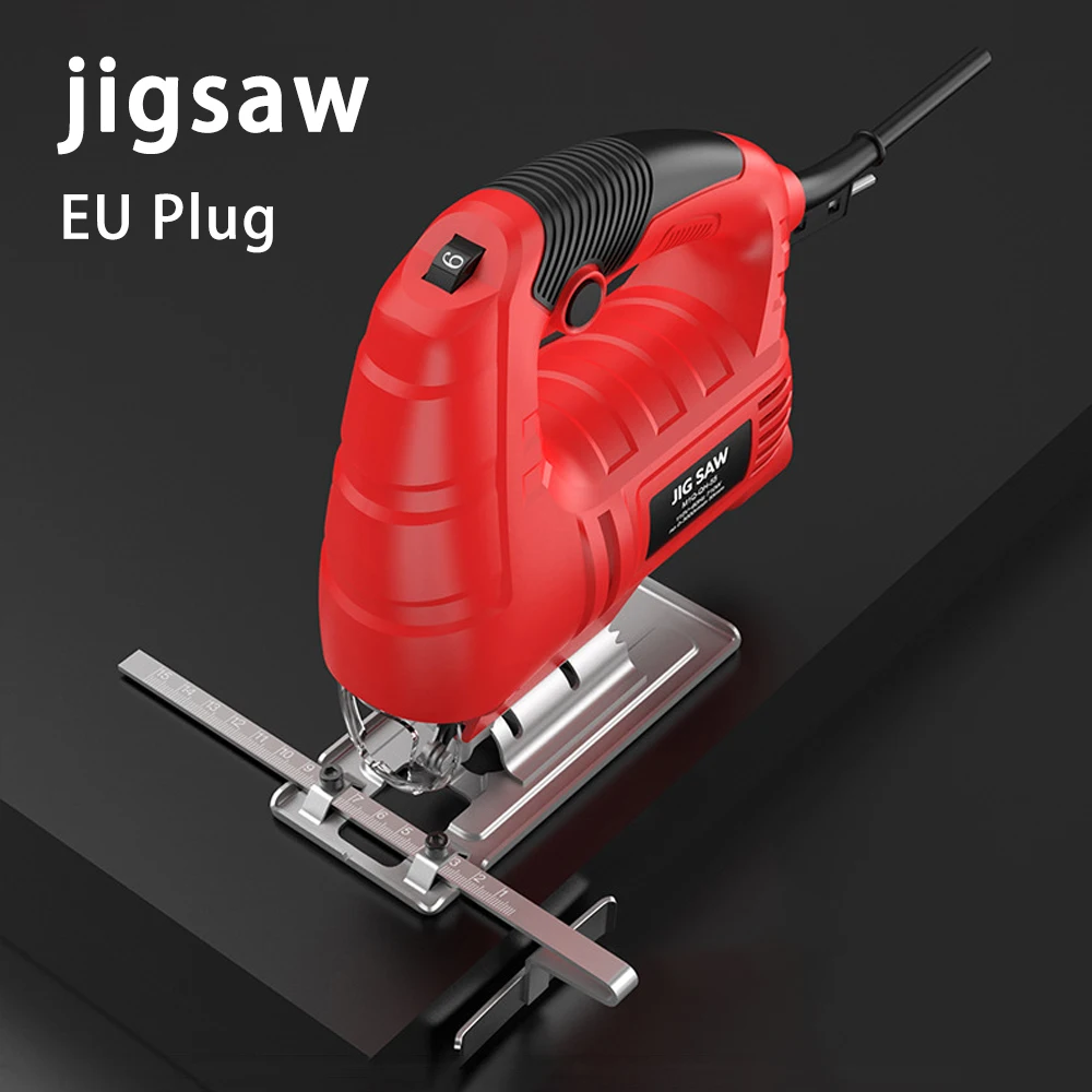 6-speed Adjustment Curve Saw Portable Clamp Saw Cutting Jigsaw  Electric Cutter for Wood Plastic Cutting EU Plug