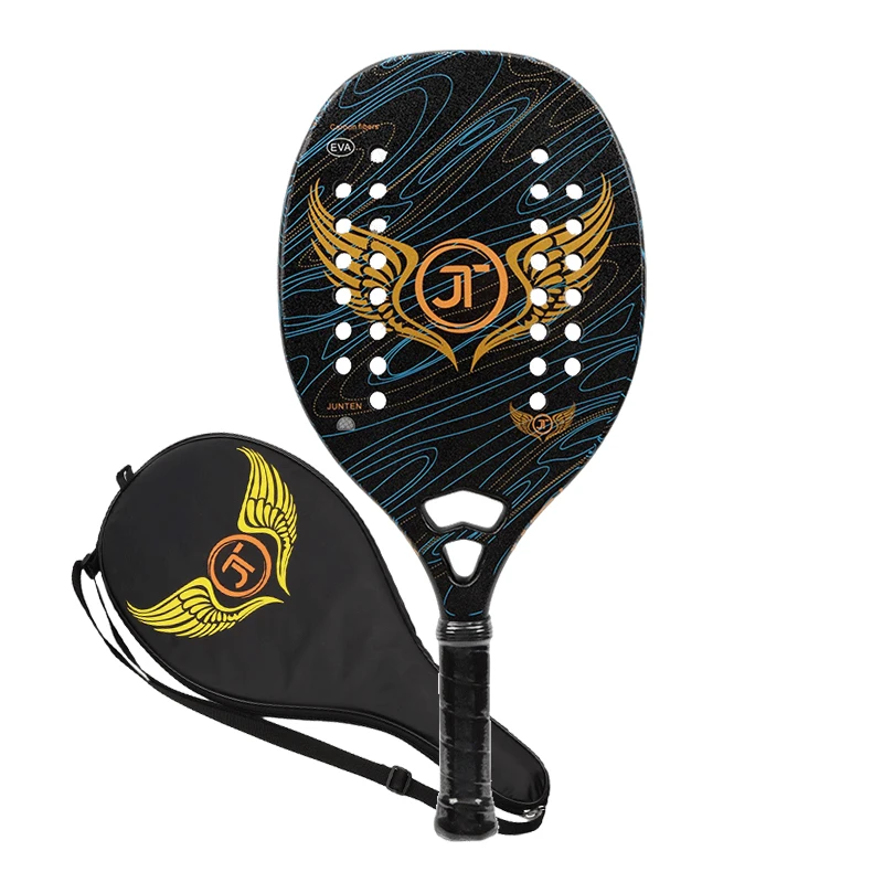 

Raquete De Tenis Original Beach Tennis Racket Eva Soft Raquete Beach Tennis 100% Carbon Rough Surface Sport Racquet with Bag