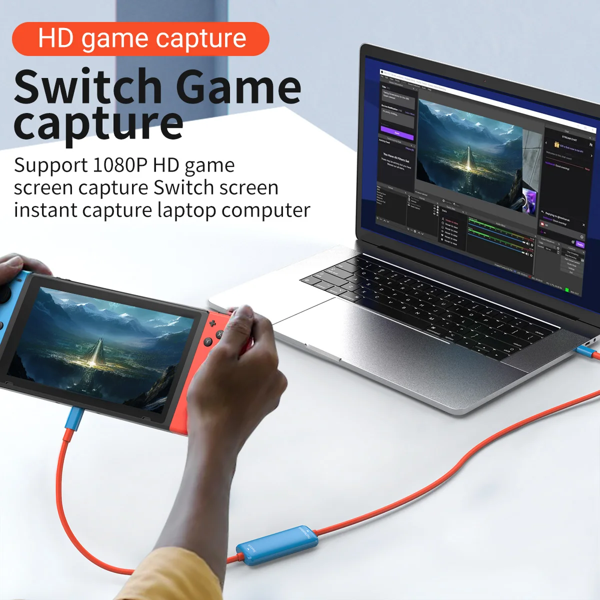 Type-C to USB C Converter 1M Video Capture Card Adapter Support 4K Input，1080P Output With Windows、Linux、MacOS