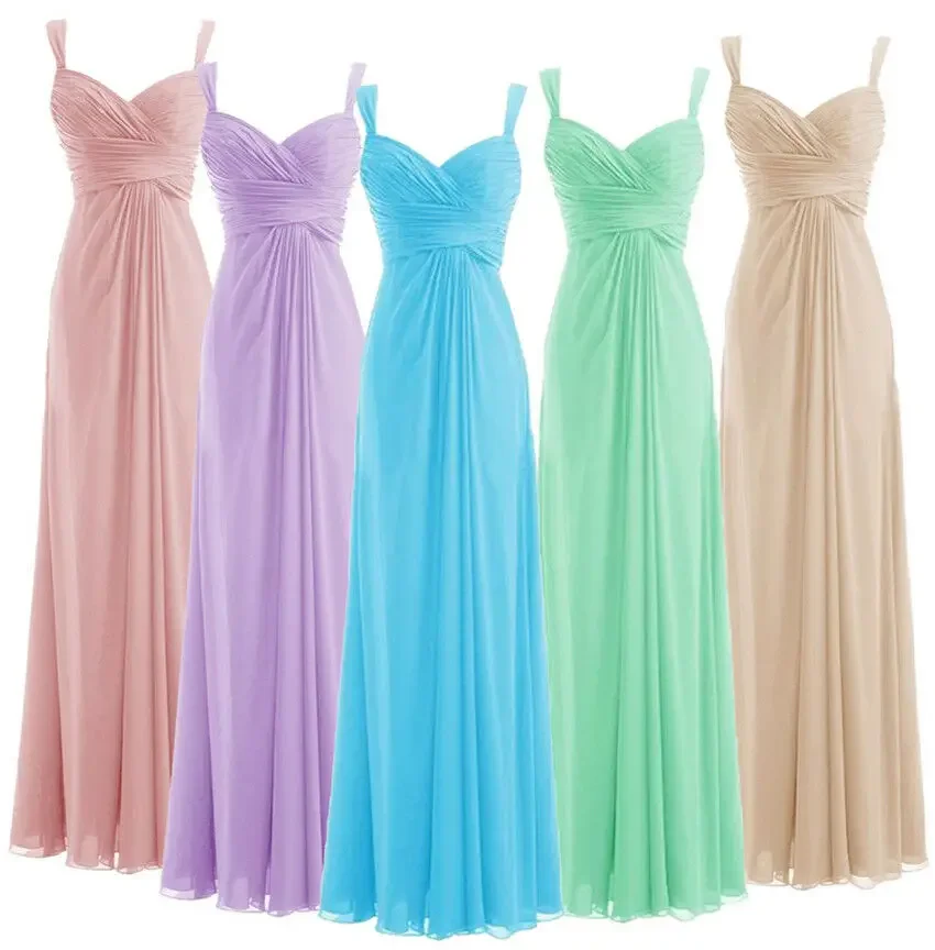 

A Line Chiffon Sweetheart Pleat Elegant Off Shoulder Evening Bridesmaid Dresses Wedding Party Formal Prom Lace Up Back