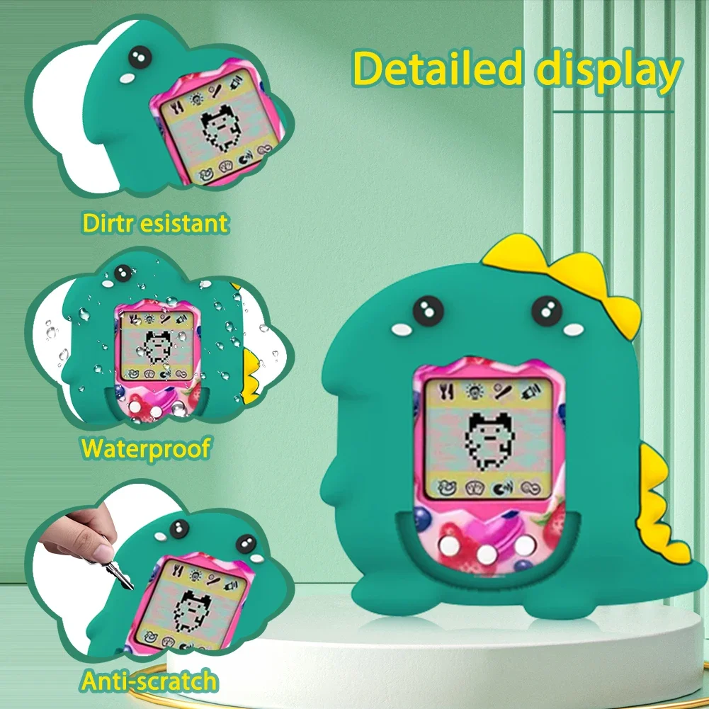 For Tamagotchi Original Silicone Protective Case Shockproof Cover  Lanyard for Virtual Pet Game Machine Accessories Gift