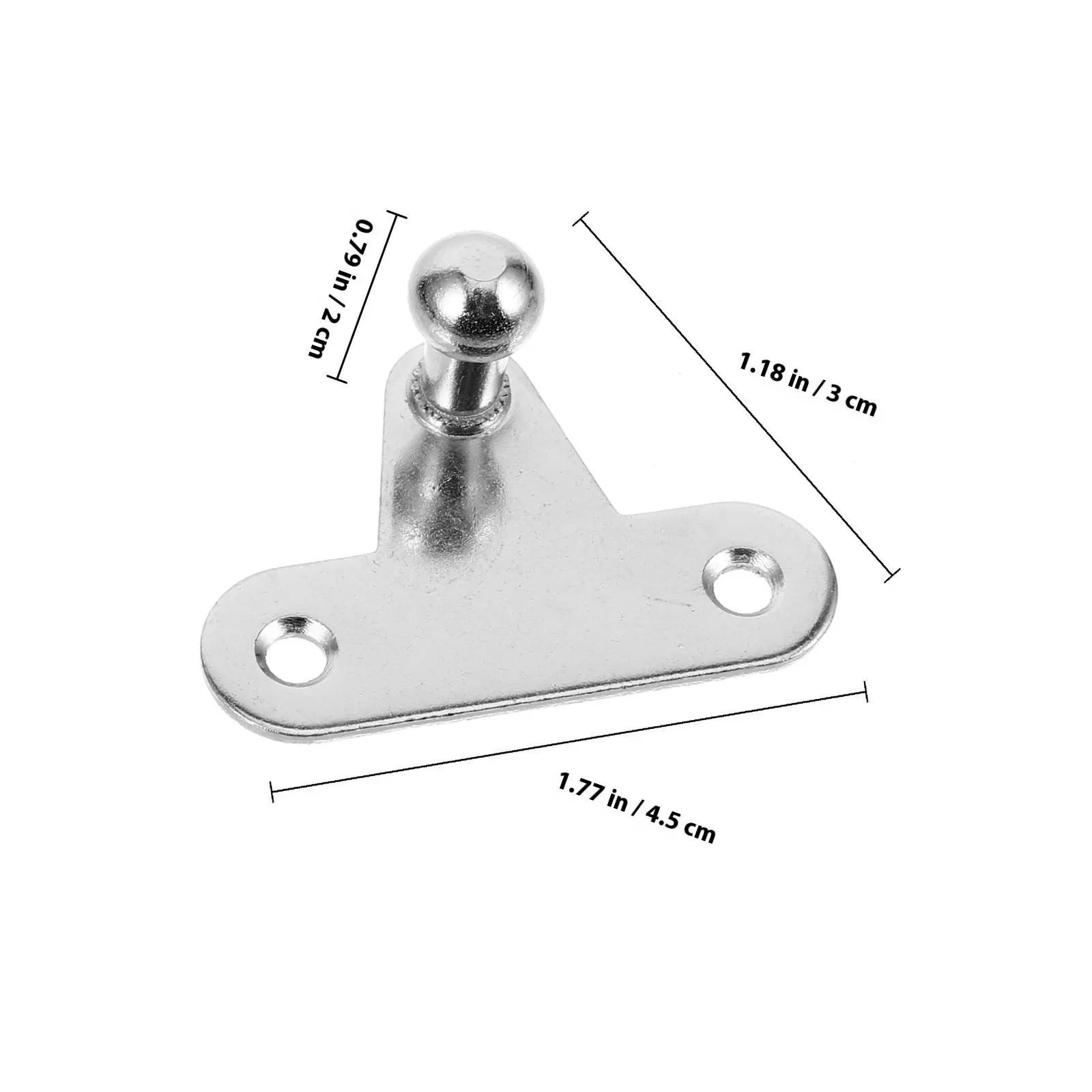 10Pcs Hydraulic Strut Brackets Heavy Duty Gas Strut Mounting Brackets Lift Supports for Cabinets Cars Trucks Rvs Pneumatic Gas