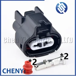 2 Pin Auto Waterproof Air Intake Temperature Sensor Socket Connector 7283-1224-10 90980-11163 for Toyota IAT/MAT
