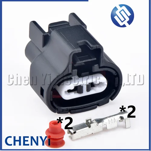 Sensor de temperatura de entrada de aire IAT, Conector de enchufe de 2 pines, impermeable, IAT para Toyota/MAT japonés, 7283-1224-10, 90980-11163