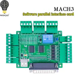 MACH3 5-axis engraving machine interface board cnc interface board with optical coupling isolated usb power supply