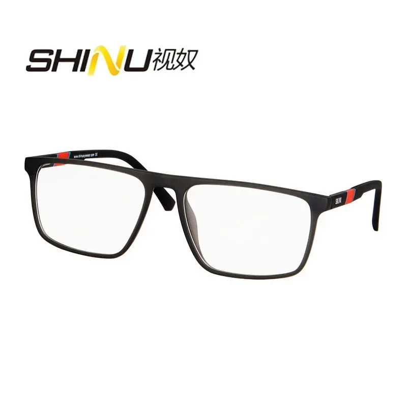 

SHINU Progressive Multifocal Reading Glasses Men Near And Far Prescription lenses middle size tr90 glasses frame myopia custom