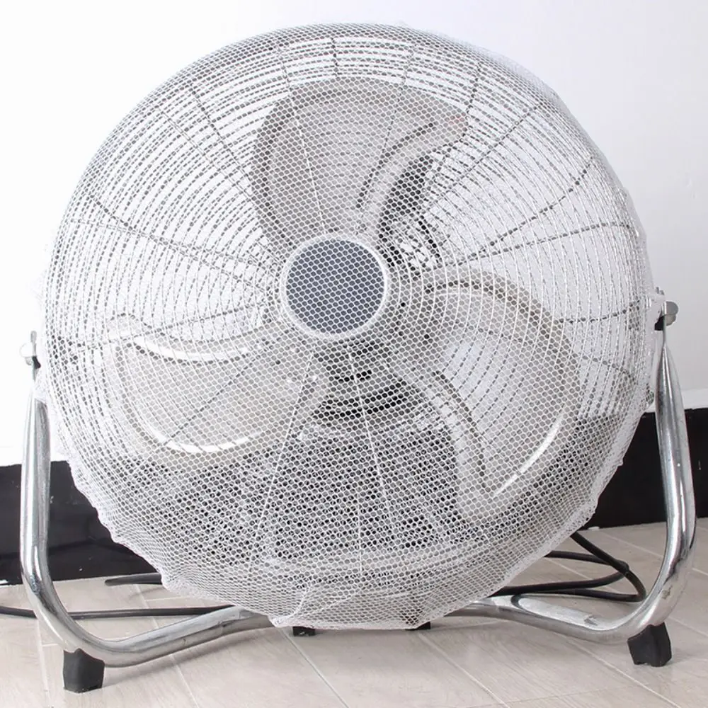 Easy Install Breathable Mesh Fan Guard Washable Durable Fan Cover Lightweight Drawstring Floor Fan Protective Cover Office