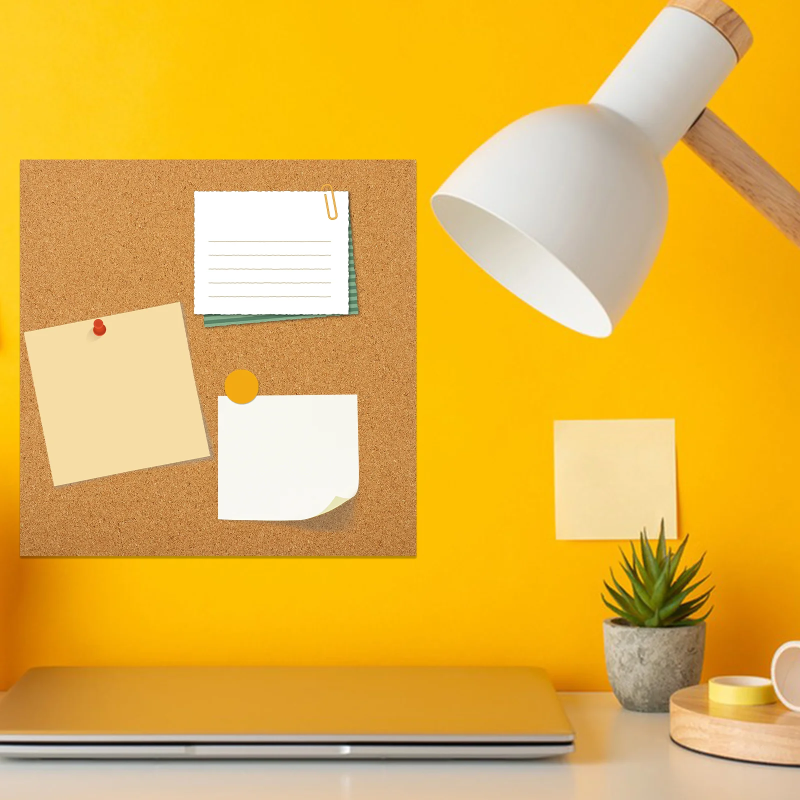 Corkboard Accessories Creative Message Boards for Walls Tiles Self-adhesive Bulletin Coasters