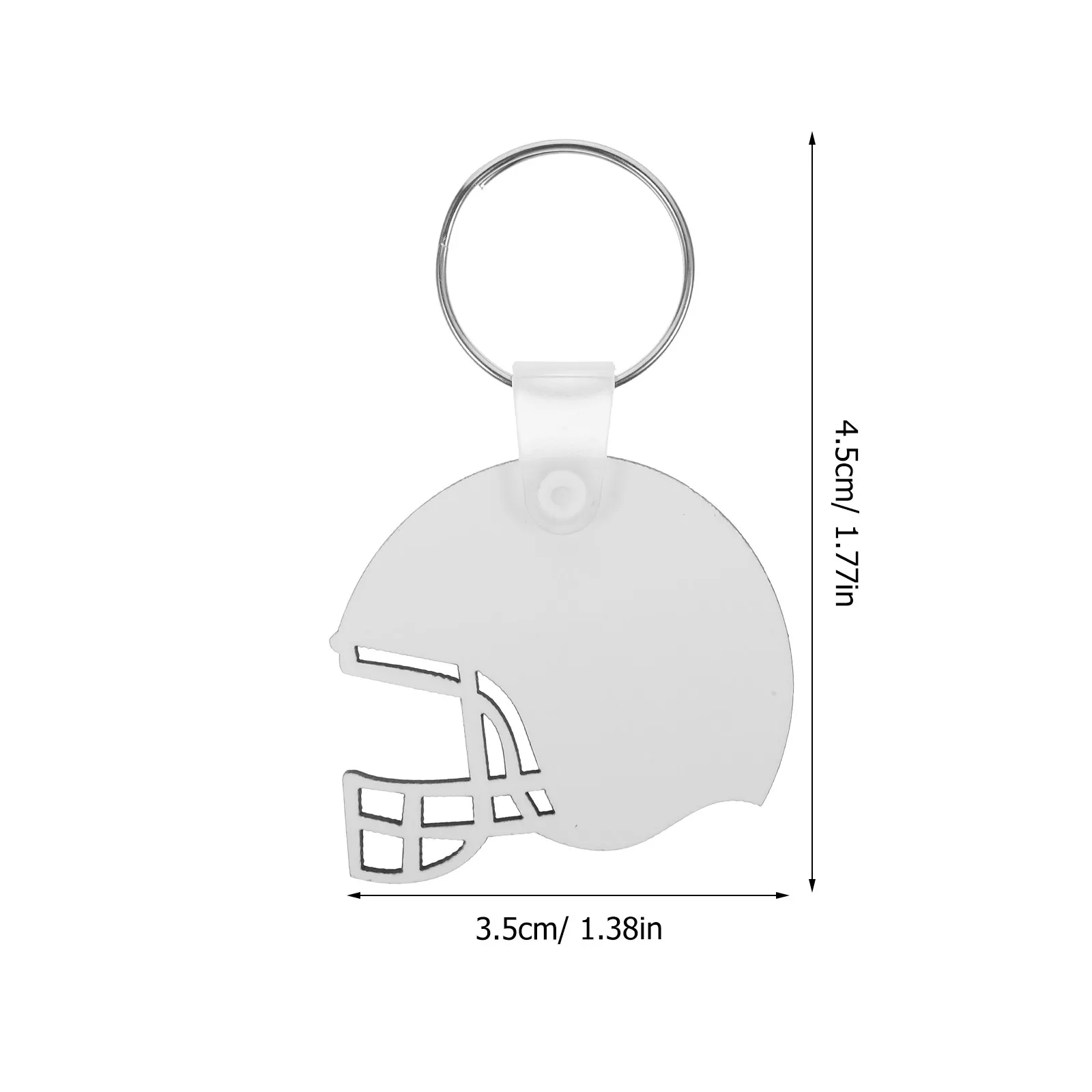 40Pcs Sublimation Keychain Blanks Blank DIY Craft Material Sublimation Keychain Blanks Blank Keychains Key Chain