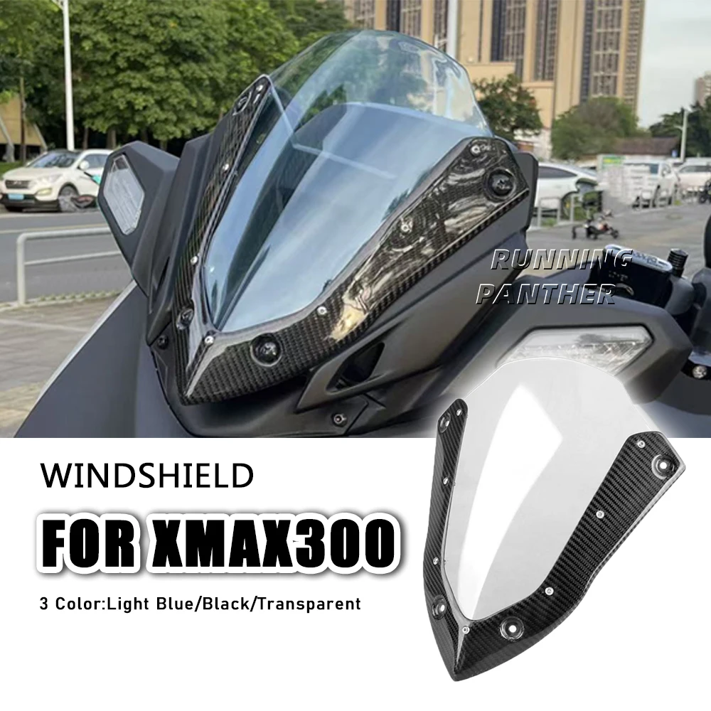 

300 2023 2024, новый мотоциклетный спортивный дефлектор из углеродного волокна, козырек, аксессуары для YAMAHA XMAX 300 X-MAX 300 XMAX