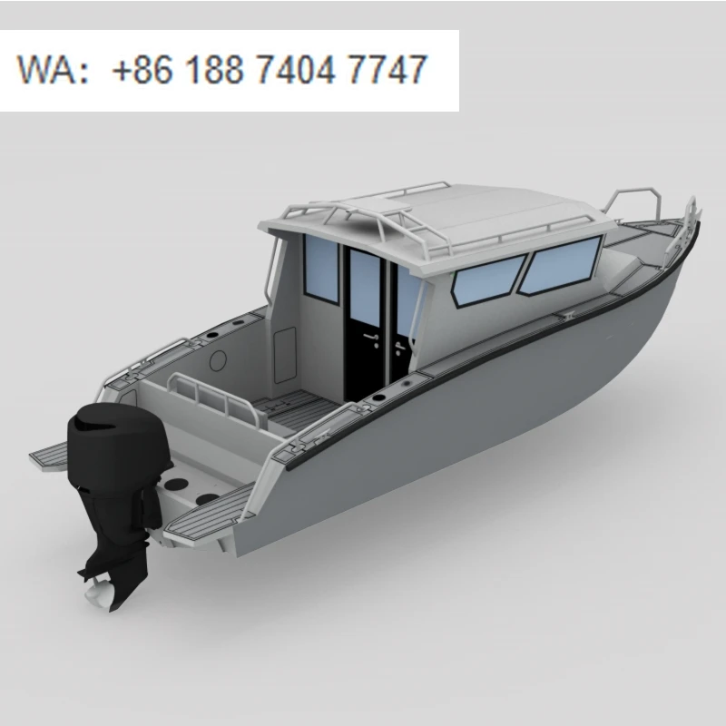 Multifunctional 8m Blade Craft Ambulance Rescue Pilot Patrol Speed Cabin Cruiser Yacht Fishing Vessel Boat