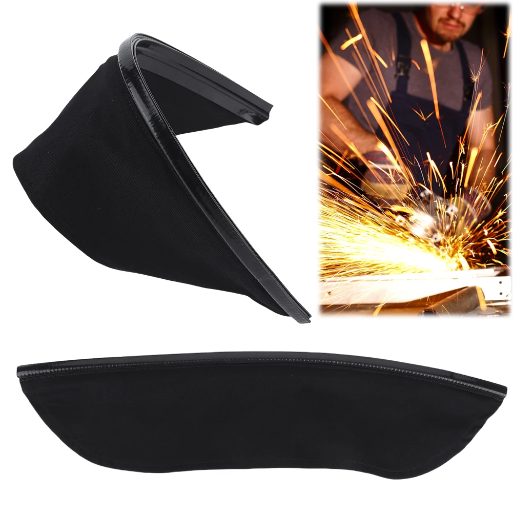 

Wrap-Around Helmet Bib Flame Resistant Materials Neck Wrapping Cloth Helmet Accessory for Most Welding Helmets