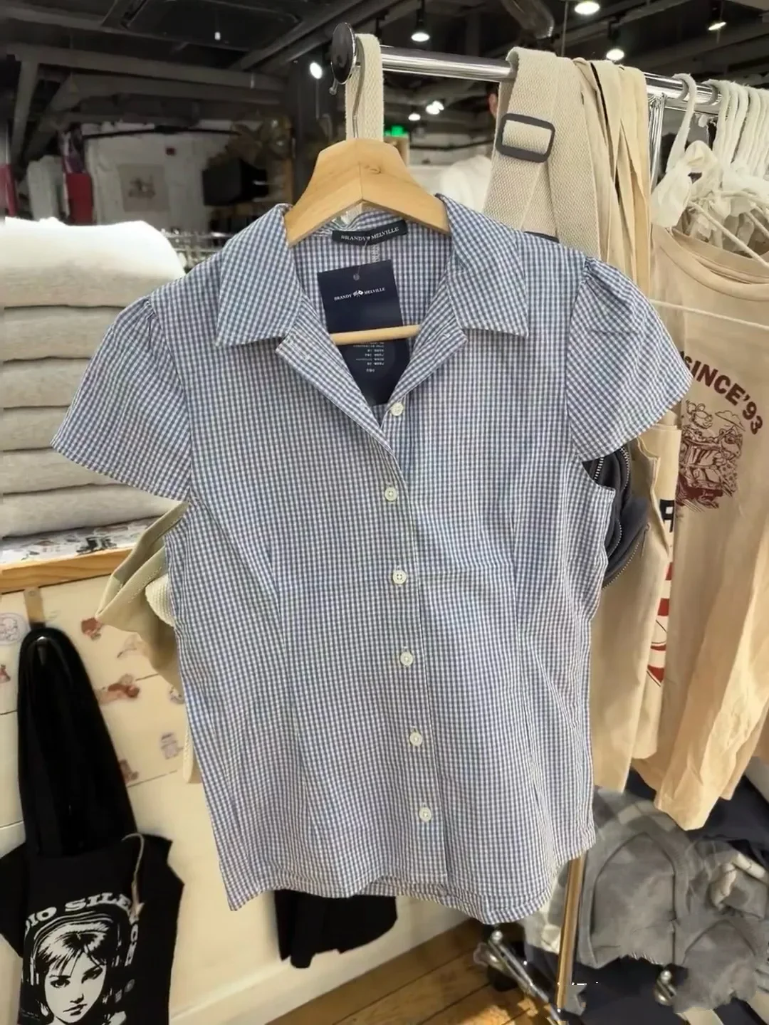 Blue Plaid Lapel Sh… - image