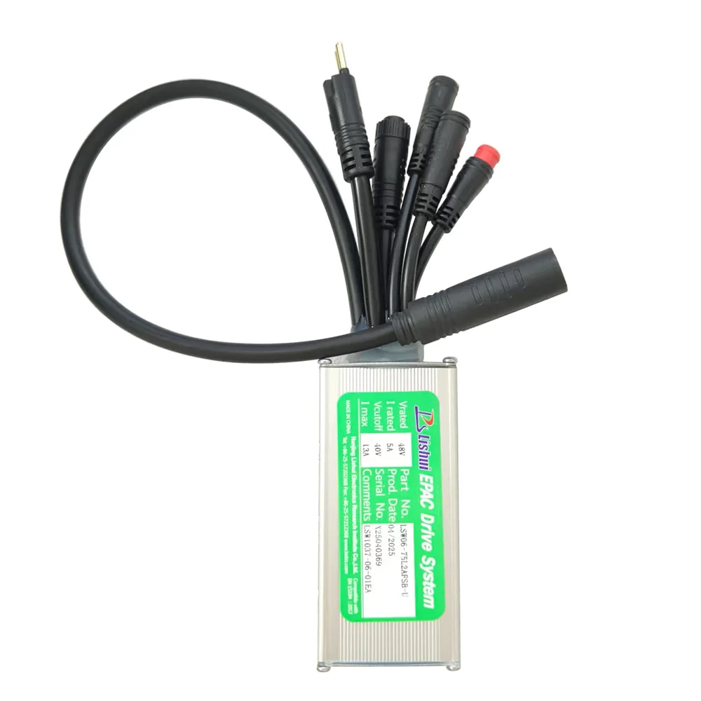 

Ebike Brushless Motor Controller LSW06-75L2AFSB-U 48V 13A for 5S Protocol Electric Scooters MTB Accessories Speed Controller