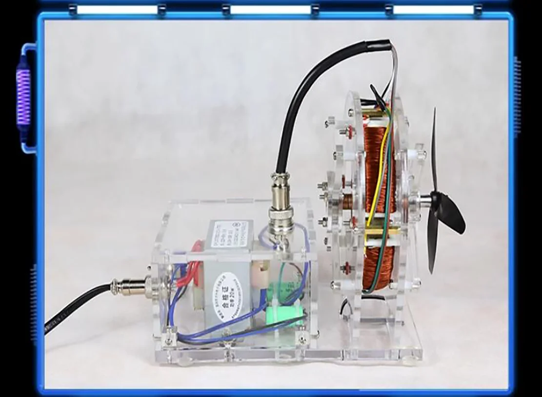 220V AC Asynchronous Motor Model Self-Made Brushless Motor Experiment Teaching Model Demonstration High-tech Toy Small Productio