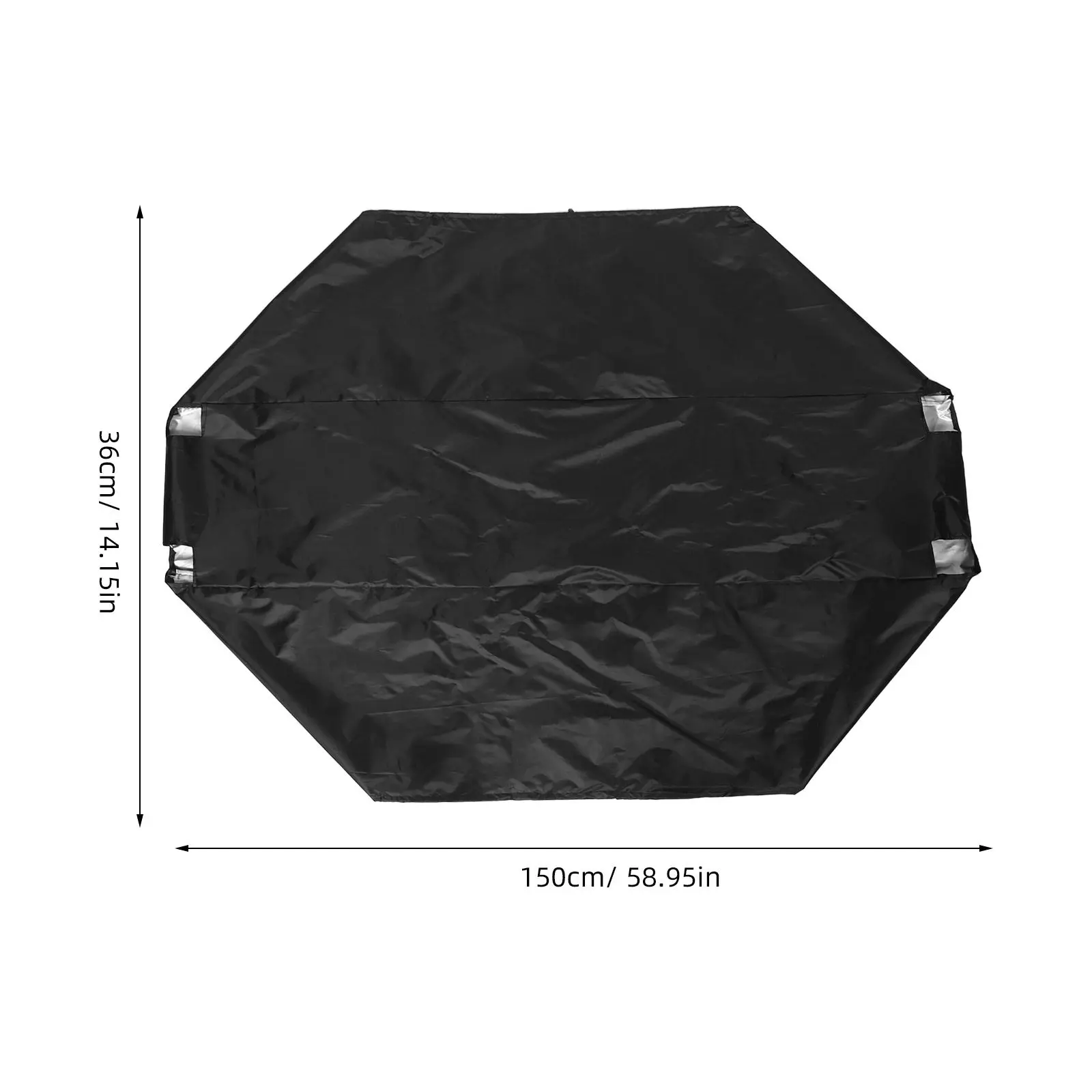 Waterproof Firewood Storage Cover 150x36x36cm Black Heavy Duty Log Rack Protector Dust Rain Snow Uv Resistance for Outdoor