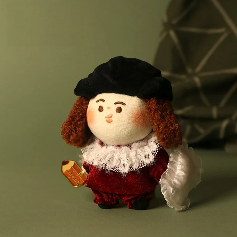 Original China Art Museum Renaissance Trinity Plush Pendant Gown Style Raphael Mini Deity Decorative Pendant Toy Art Lover Gift