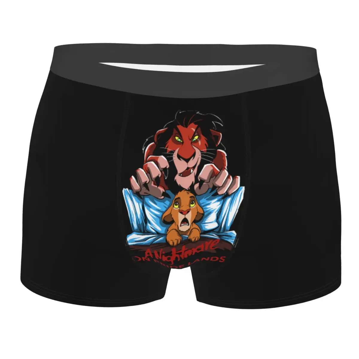 

The Lion King Nightmare On Pride Lands Men's Underwear Boxer Briefs Shorts Panties Polyester Underpants for Male Plus Size