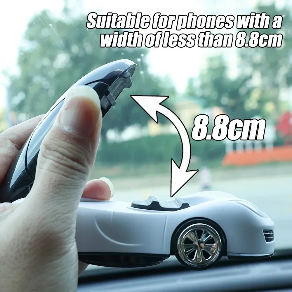 360° Rotating Car Model Navigation Bracket Strong Self-adhesive Car Mobile Phone Holder Car Interior Instrument Ornament Decor image 5