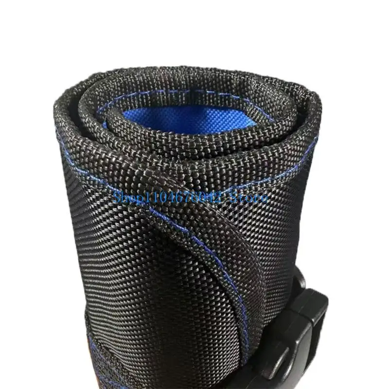 652F Multifunctional Tool Roll Bag Cloth Fabric Multiple Compartments and Hanging Hook Storage Organizers