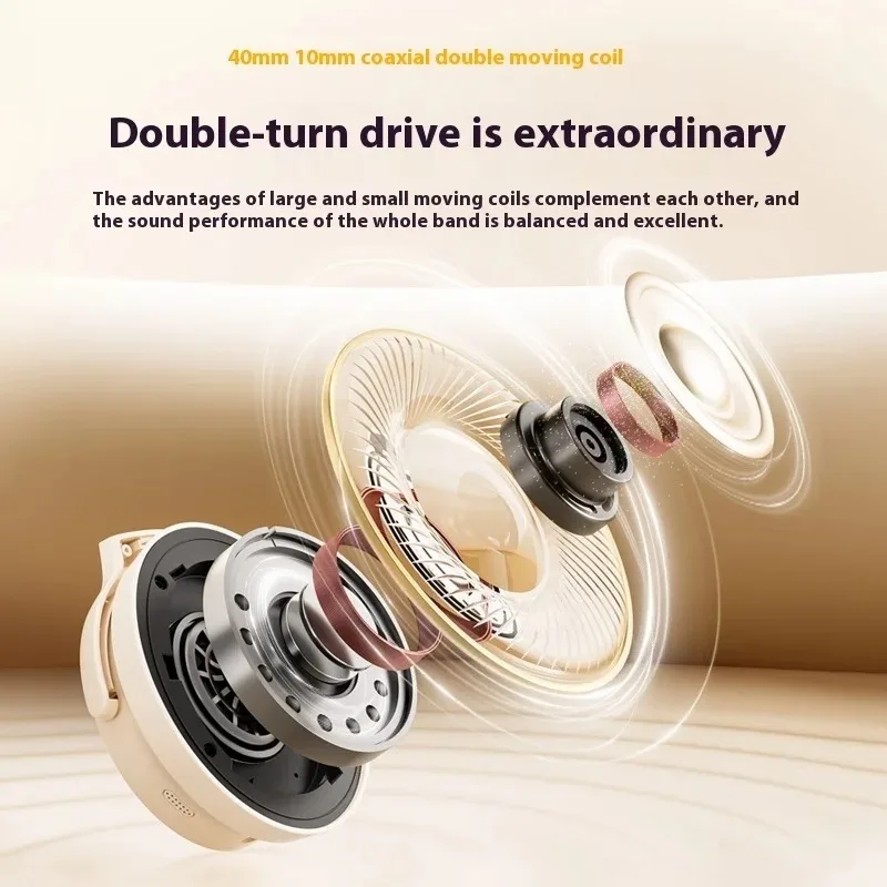 SoundPEATS Space Pro Wireless Headphones Over Ear ANC Noise Cancelling Earphones Hi-Res Audio Gaming Headset with Mic Gifts
