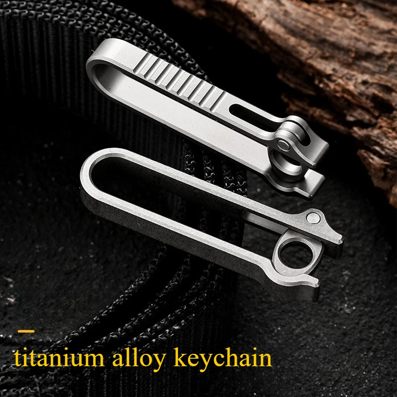 Multi‑Functional Titanium Alloy Belt Buckle Portable EDC Metal Belt Buckle Daily Carry Outdoor Survival Accessory
