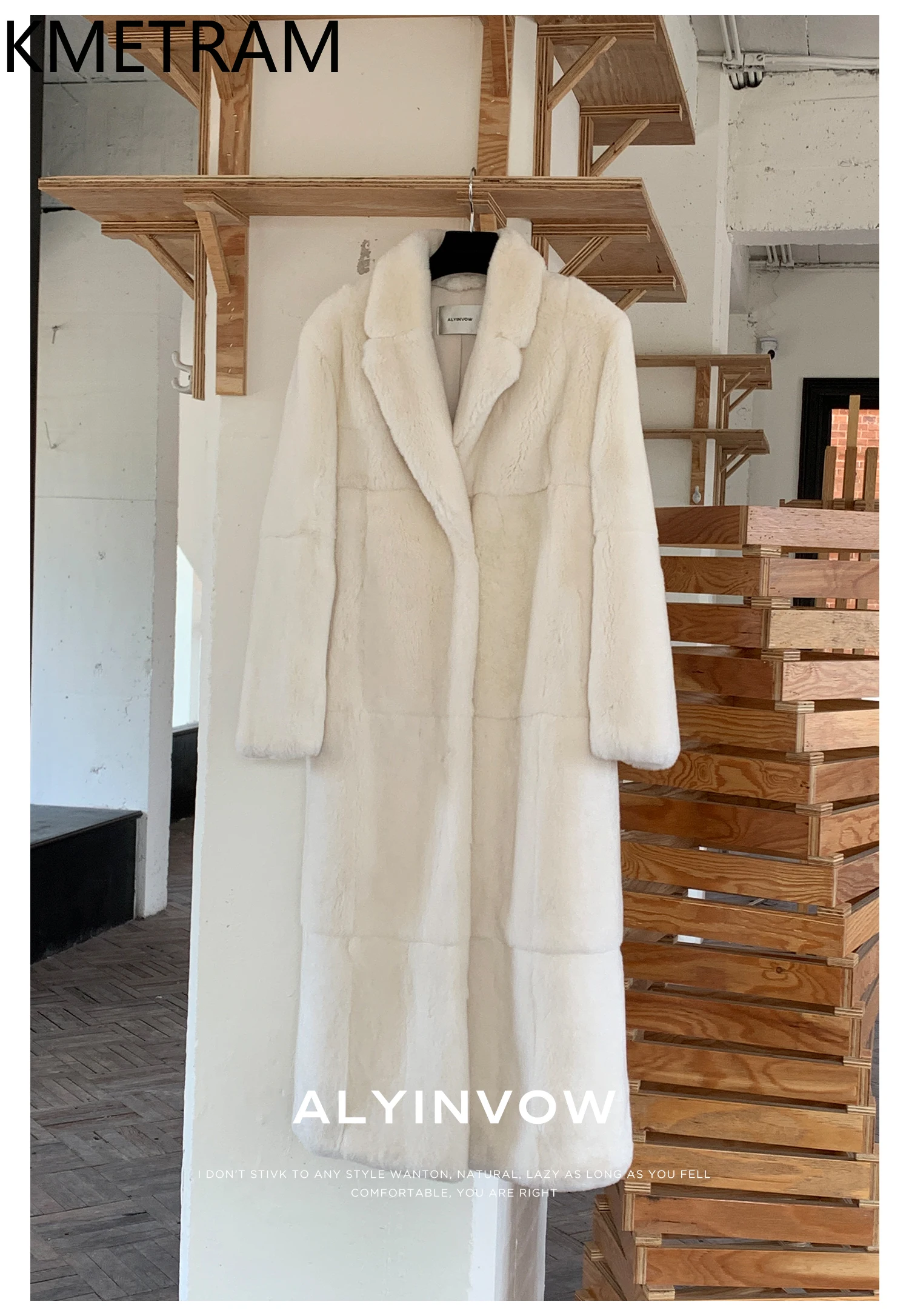 100% Rex Cappotto di Pelliccia di Coniglio Delle Donne di Alta Qualità Lungo Cappotti di Pelliccia Reale Donna 121 Centimetri + Vestiti Invernali 2025 Giacca pelosa шуба жleticud