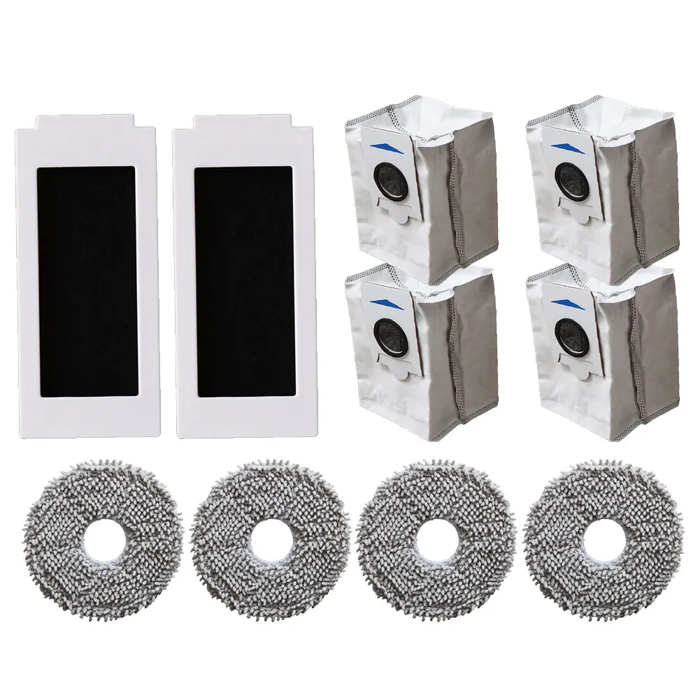 

Комплект аксессуаров для робота-пылесоса DEEBOT T30S PRO: HEPA-фильтр, мешки для пыли, салфетки для влажной уборки (12 шт.), совместимые запасные части и набор для обслуживания