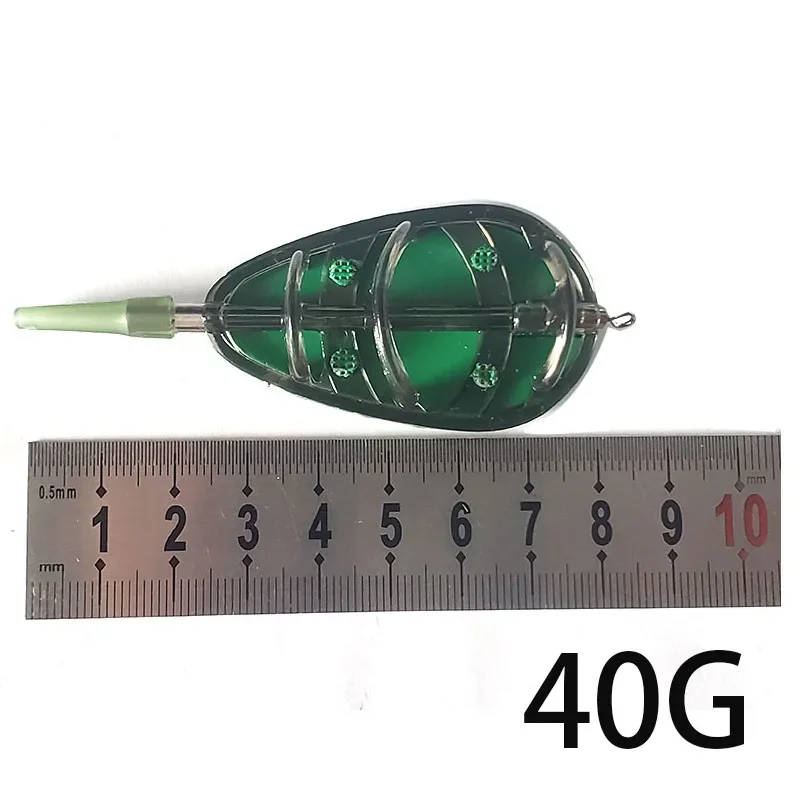 TAKEDO Großhandel 20G -100G Köder Werfer Feeder Käfige Angeln IN-LINE Flache Karpfen Angeln Methode Feeder Für karpfen Angeln