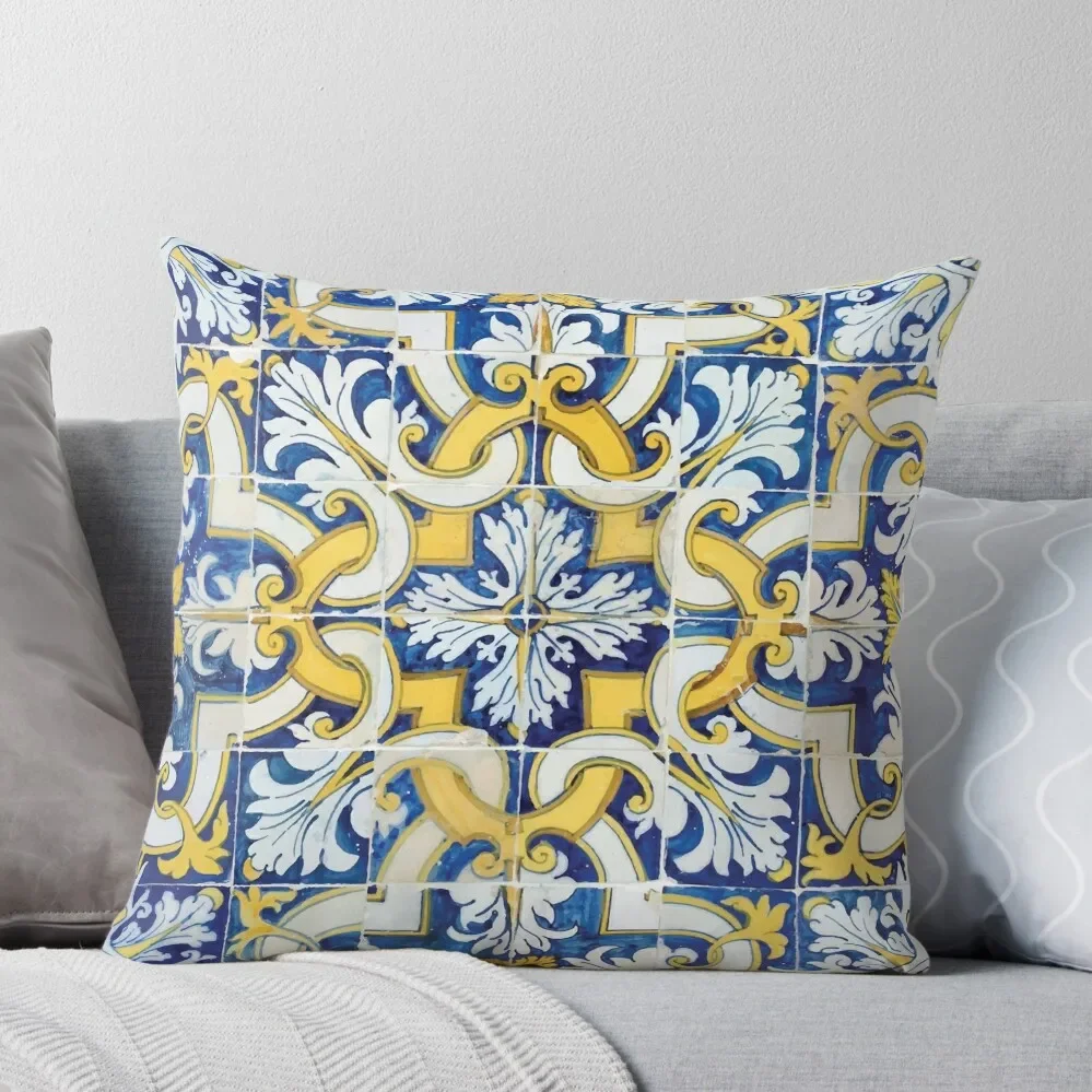 

Portuguese Tiles Throw Pillow Luxury Pillow Cover Throw Pillow Covers Decorative Cushion