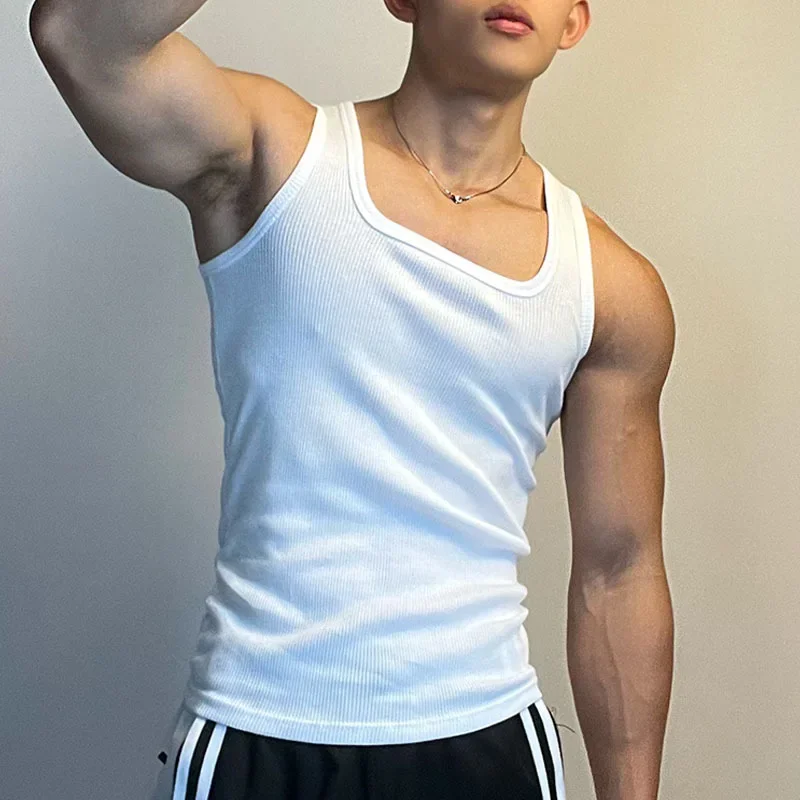 Tight Elastic Quick-drying Vest Men's Sling Fitness Vest Sleeveless I-shaped Breathable Vest