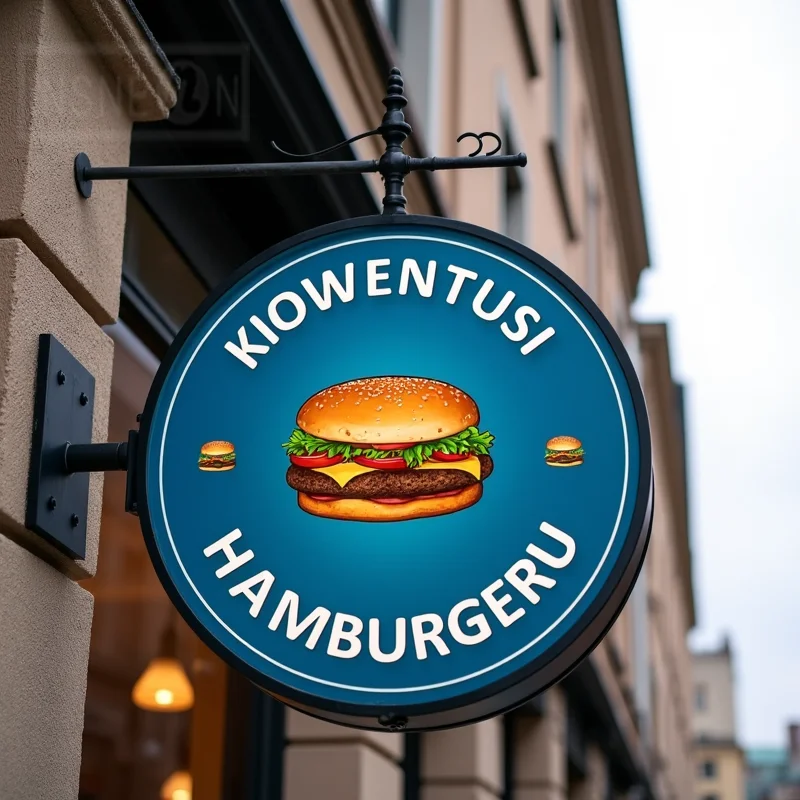 Custom Round Acrylic LED Light Box for Pizzerias Waterproof Double Sided Appetizing Food Advertising Sign Wall Mounted Display