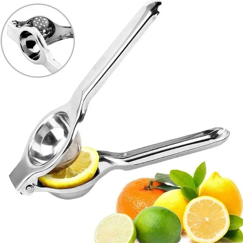 Gold Stainless Steel Manual Juicer Household Lemon Clip Creative Orange Juicer Squeezer Fruit Hand Pressing Kitchen Accessories