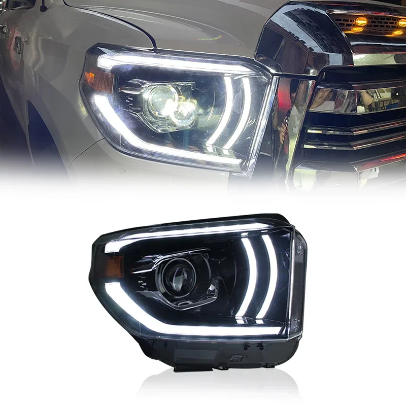 Archaic HOT manufacturer headlights Turn Signal Full LED Head lamp For Toyota Tundra 2014-2019