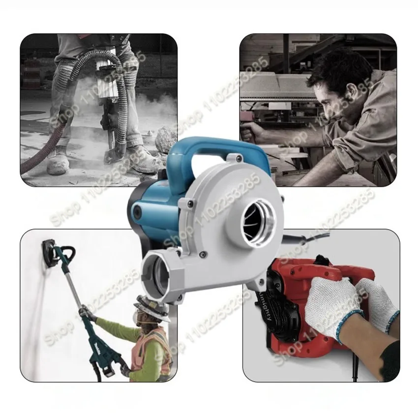 220V High Power Slotting Machine Vacuum Cleaner Industrial Dust Collector Grinder Blowing And Suction Dual-use