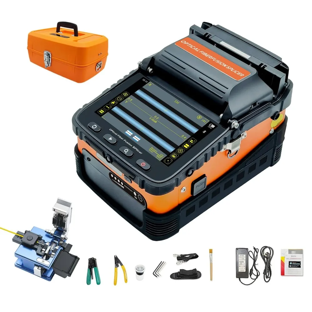 Spawarka światłowodowa Tools & Home Improvement Fusion Splicer AI-6A z funkcją spawania w 8 sekund i nagrzewania w 18 sekund