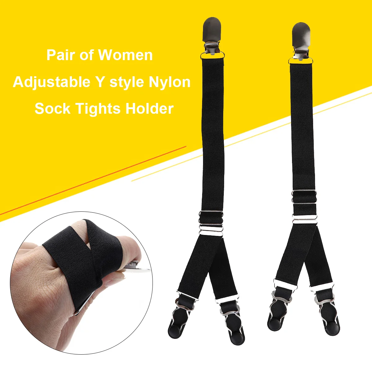 

Suspenders Buckle Holder Adjustable Garter Two-way Sock Women Garters Stockings