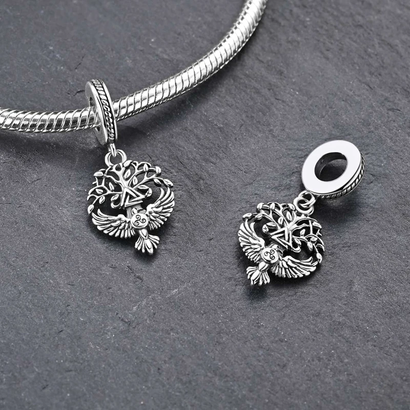 925 Sterling Silver Mythology Series Charms Beads Boat Axe Tree of Life Pendants Fit Original Bracelet Women Girls Jewelry Gifts view 3