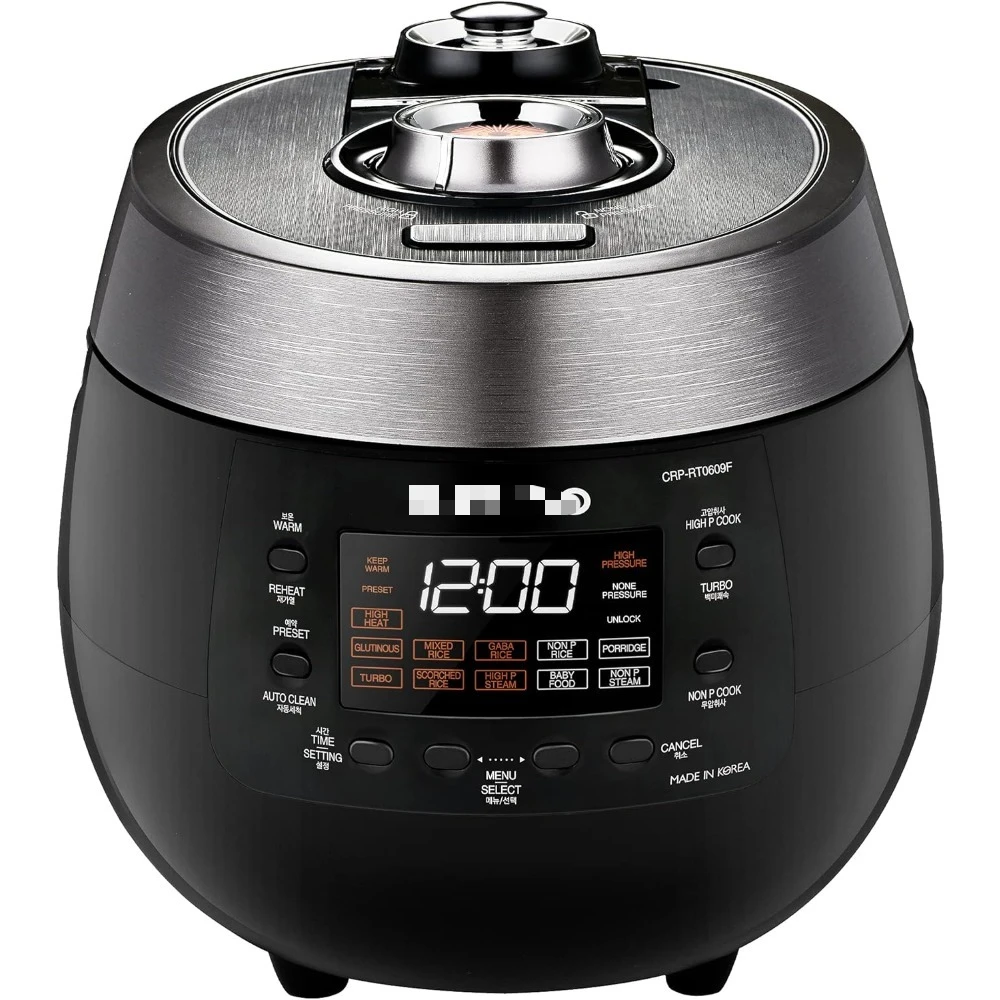 6-Cup (Uncooked) & 12-Cup (Cooked) HP Twin Pressure Rice Cooker with Dual Pressure Modes