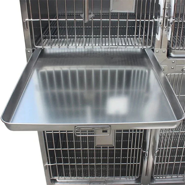 Pet Cage cat dog veterinary  overall 304 stainless steel vet cages with additional socket