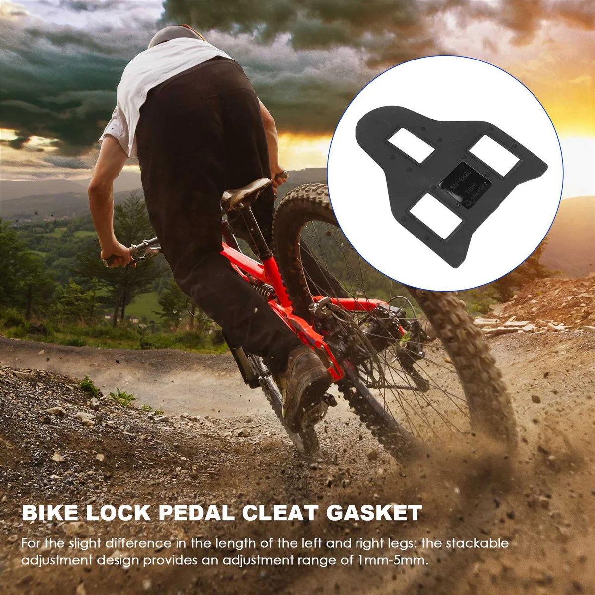 Rennrad Schloss Pedal Shims Radfahren Schuh Selbst Lock Einstellbare Fahrrad Schloss Pedal Cleat Dichtung Fahrrad Pedale Teile Reichhaltig