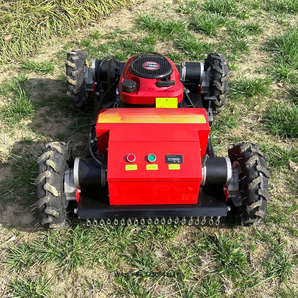 Eco-friendly Gardening Tools Remote-Controlled Lawn Mower with Powerful Motor