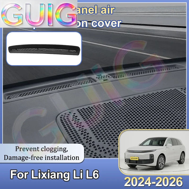 Car Central Control Instrument Air Outlet Protection Cover For Lixiang Li L6 2024-2026 Air Conditioning Dust Net Interior Parts