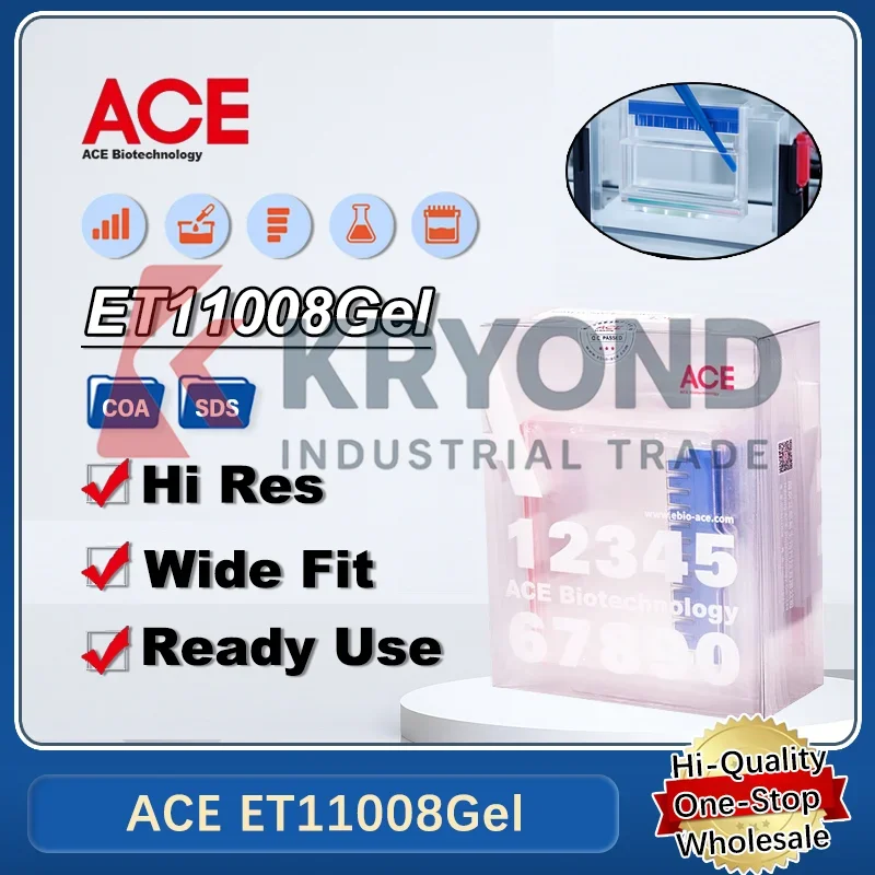 ACE SDS PAGE Precast Protein Gel for Western Blot Analysis 4-20% Gradient 8-15% 12 or 15 Well Separation High Resolution Plus