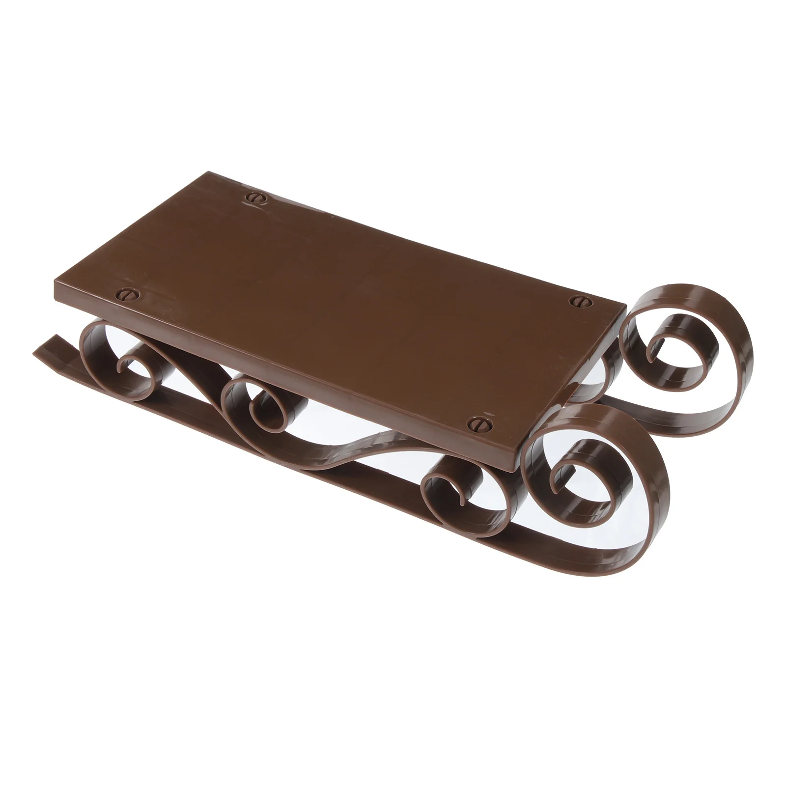 

1pc Mini Sleigh Decoration Christmas Party Home Office Desktop Centerpiece Festival Decor Sleigh Adornment Plastic Sled