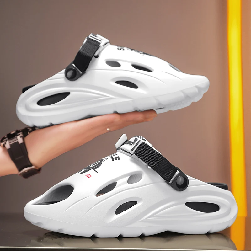 

Summer Men's Fashion Slippers Large-sized Soft EVA Material Quick-drying Anti-slip Lightweight Casual and Fashionable Sandals