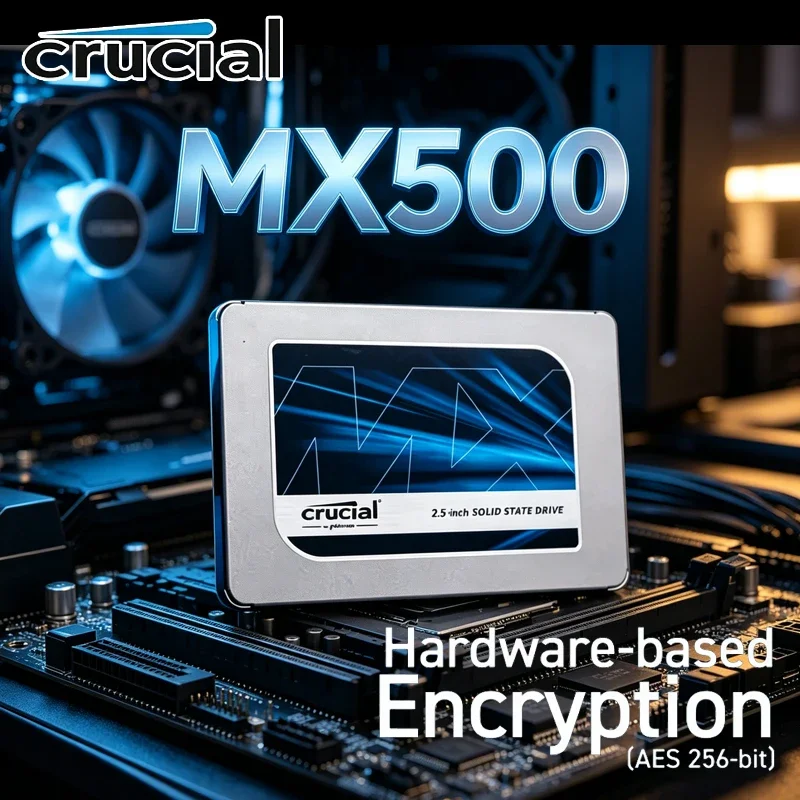 Crucial MX500 BX500 2.5" SATA SSD 240G 500GB 1TB 2TB,3D NAND Fast Internal Drive for Laptop Desktop PC