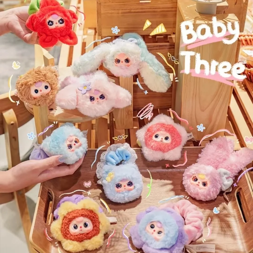 

Baby Three Mengmeng Plush Blind Box Doll Trendy Hair Accessories Series Collectible Toy Gift for Girls Hair Band Collection