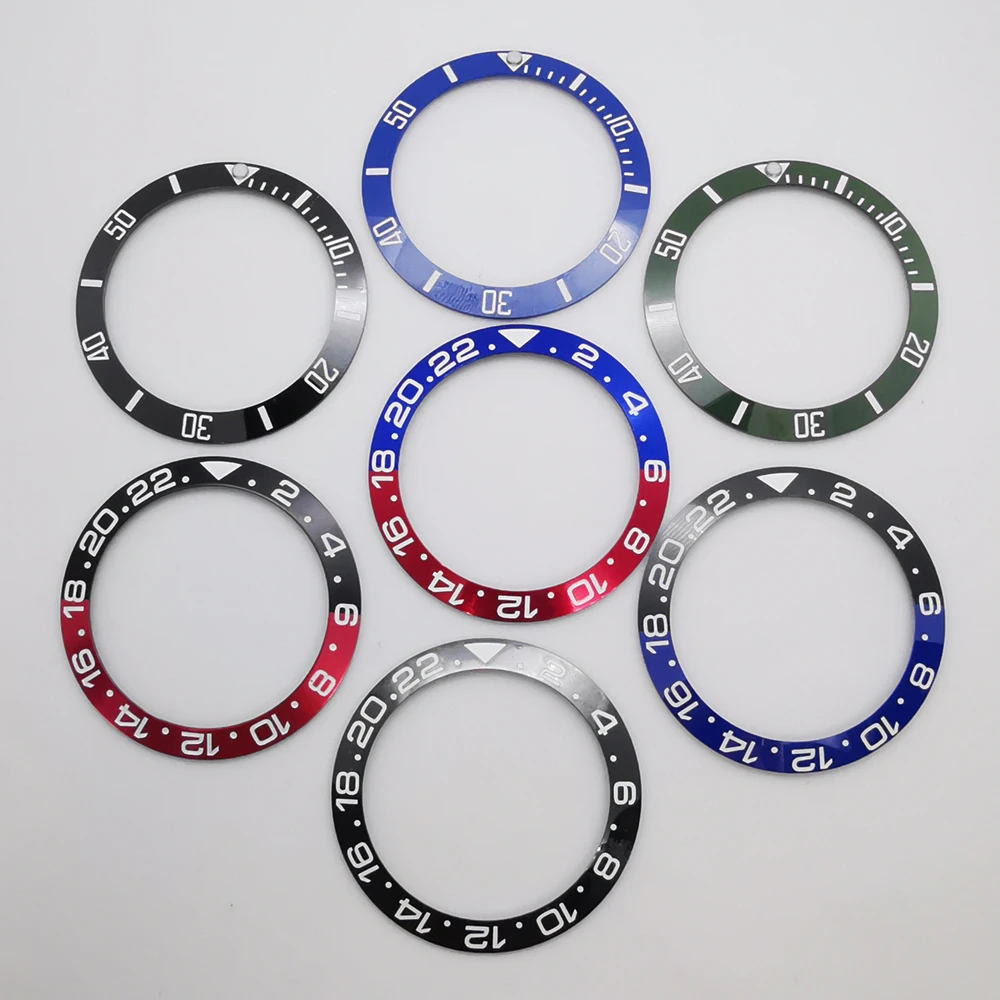 

40mm high quality ceramic aluminium watch bezel insert watch parts fit 43mm watch case