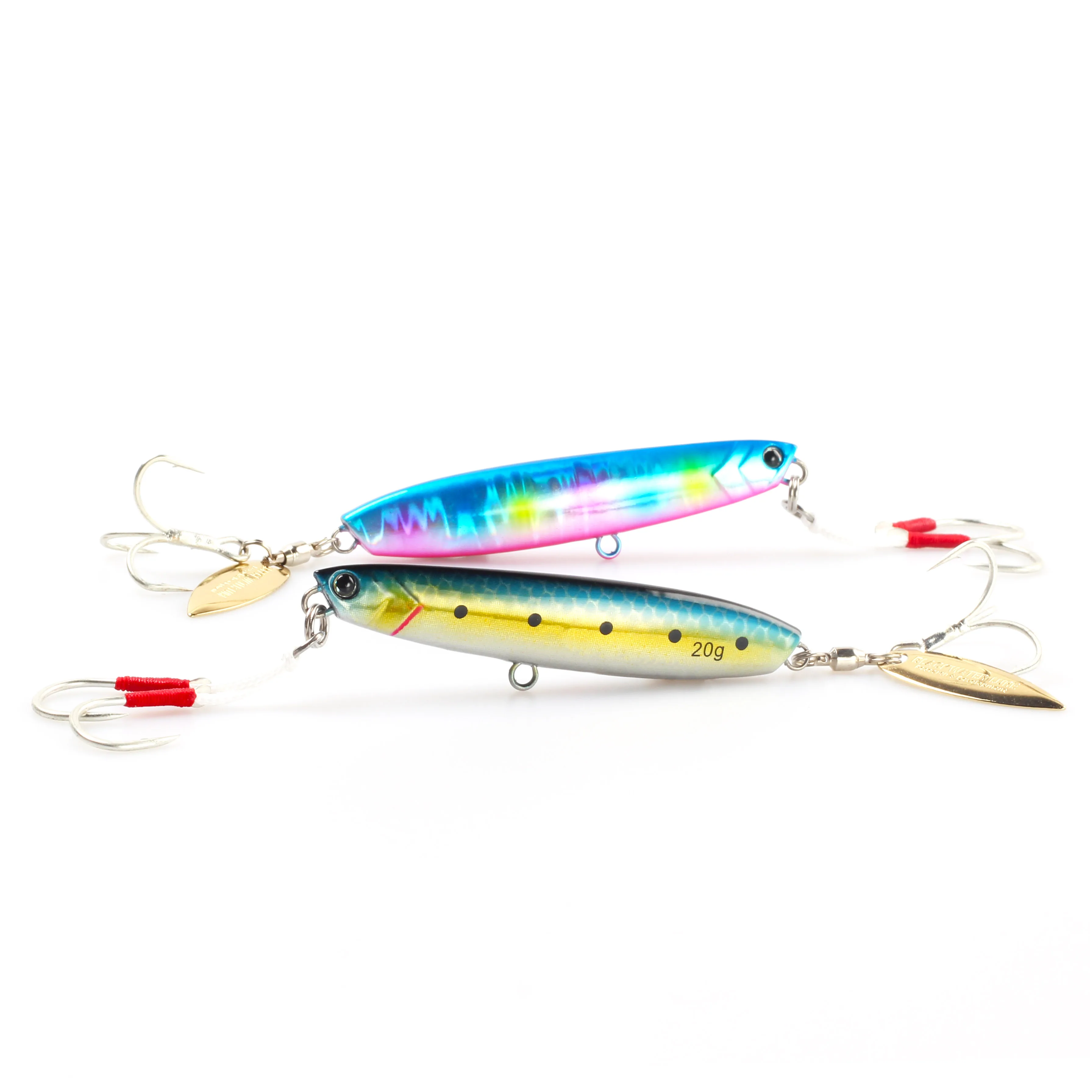 MAGIC WORKS Metal Jig 15g/20G/28G Shore Slowing Jig Fish Hard Sea Bass Fishing Lure Treble Hooks  Artificial Bait 1Pcs Saltwater